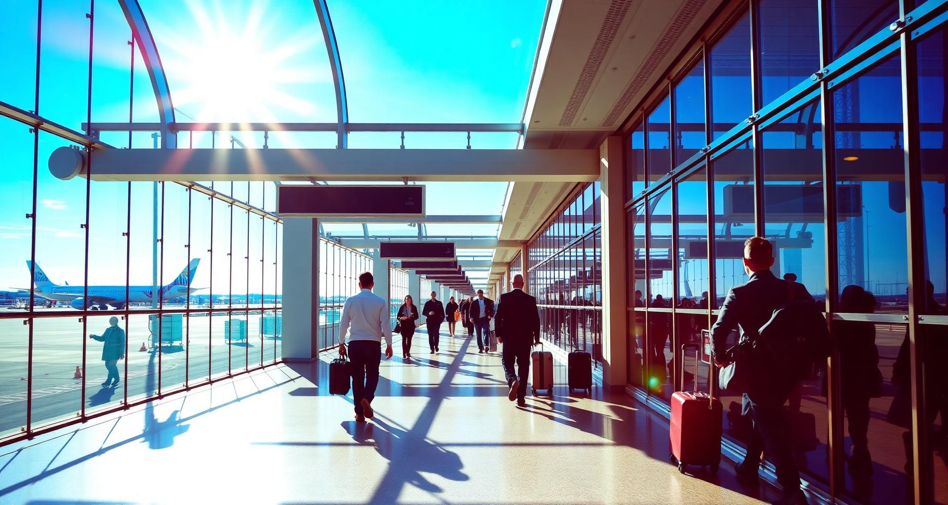 Sunlit travel scene related to 
