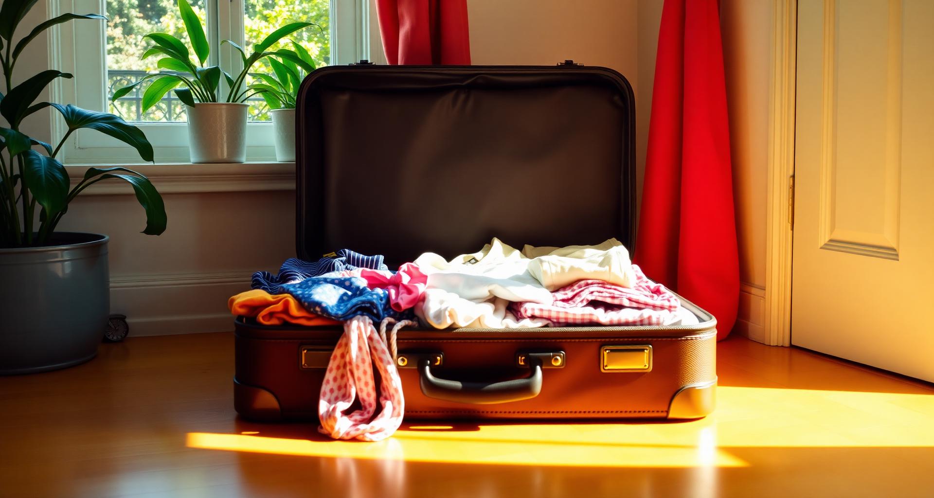 Sunlit travel scene related to 