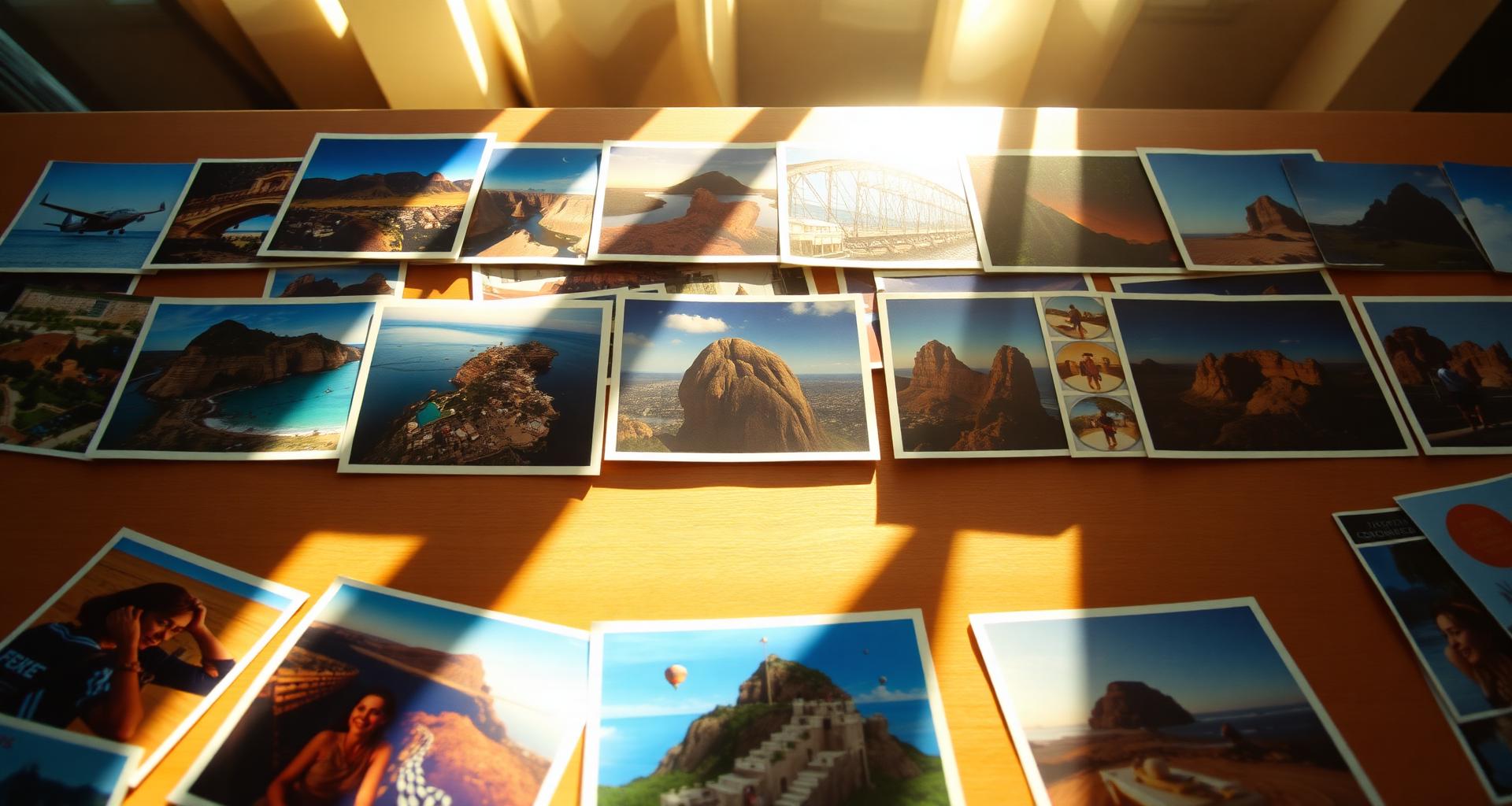 Sunlit travel scene related to 