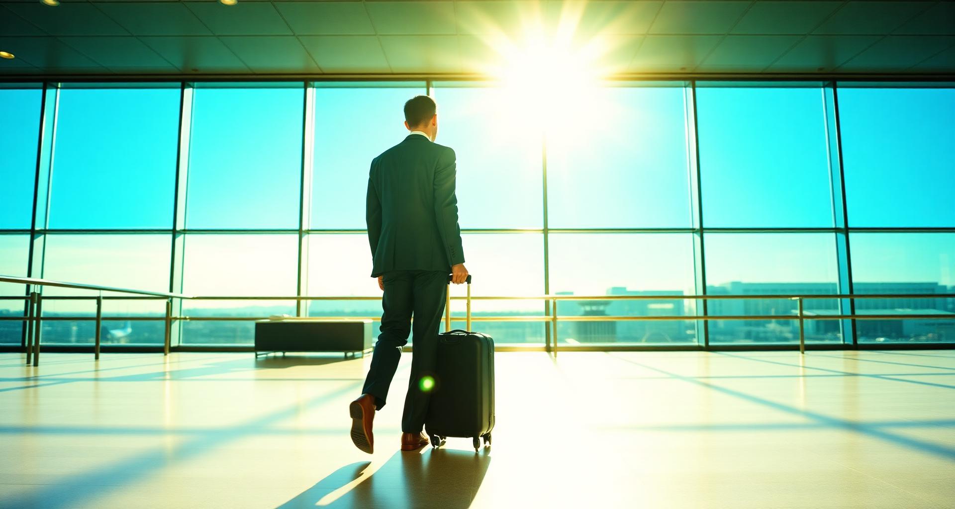 Bright closing travel scene for 