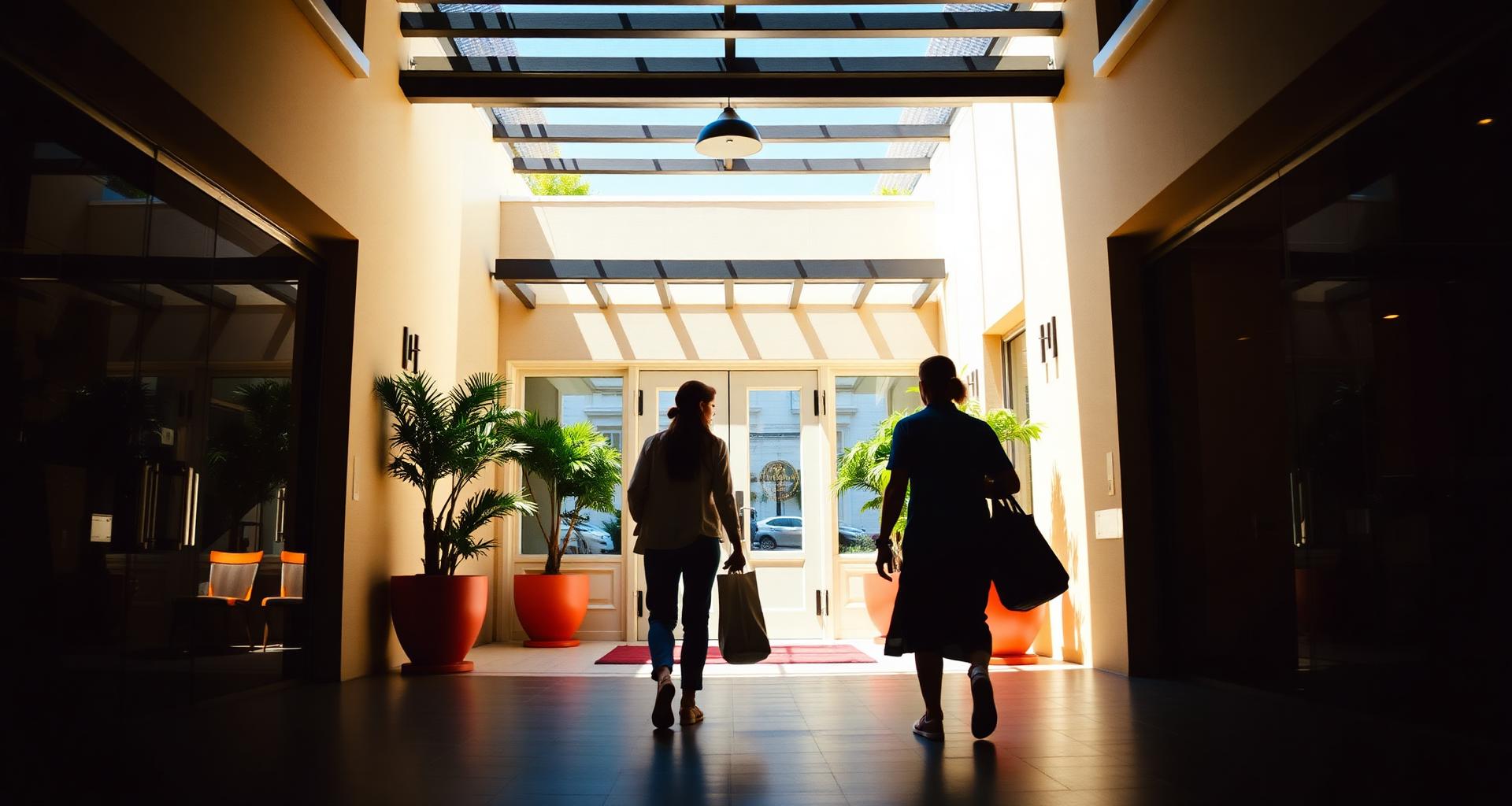 Bright closing travel scene for 