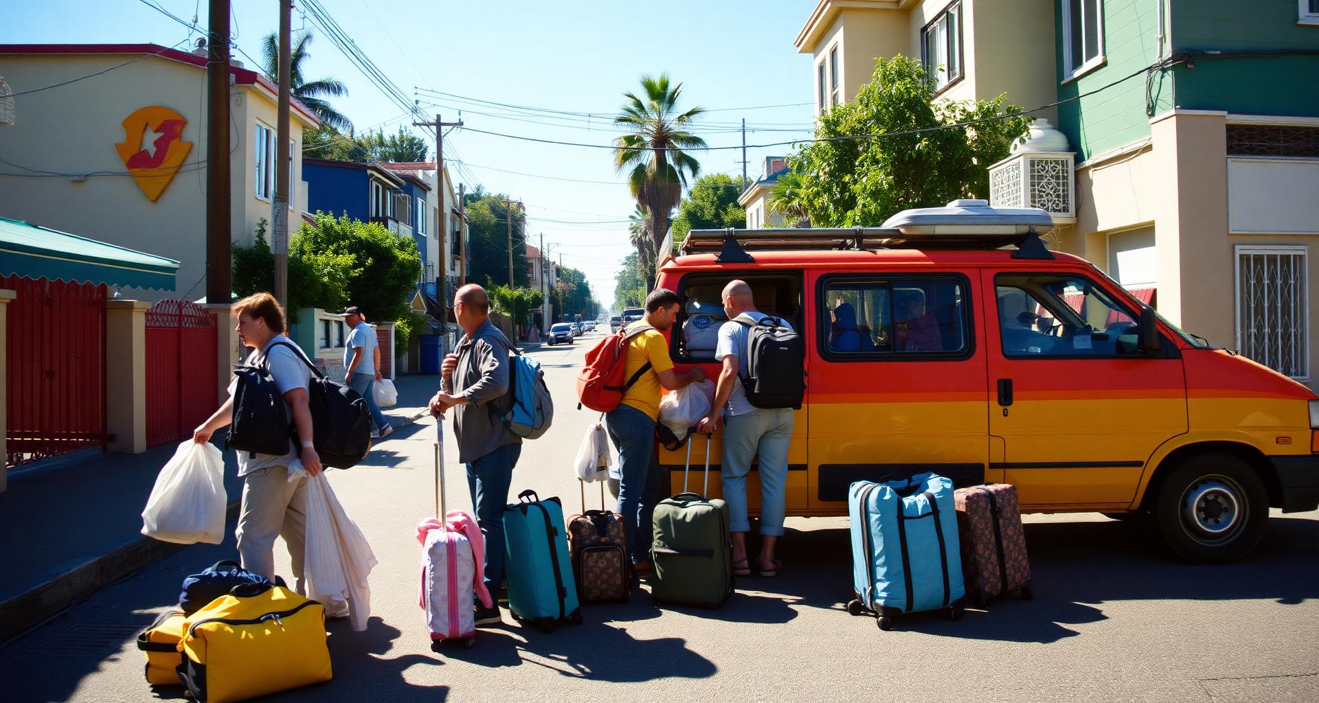 Bright closing travel scene for 