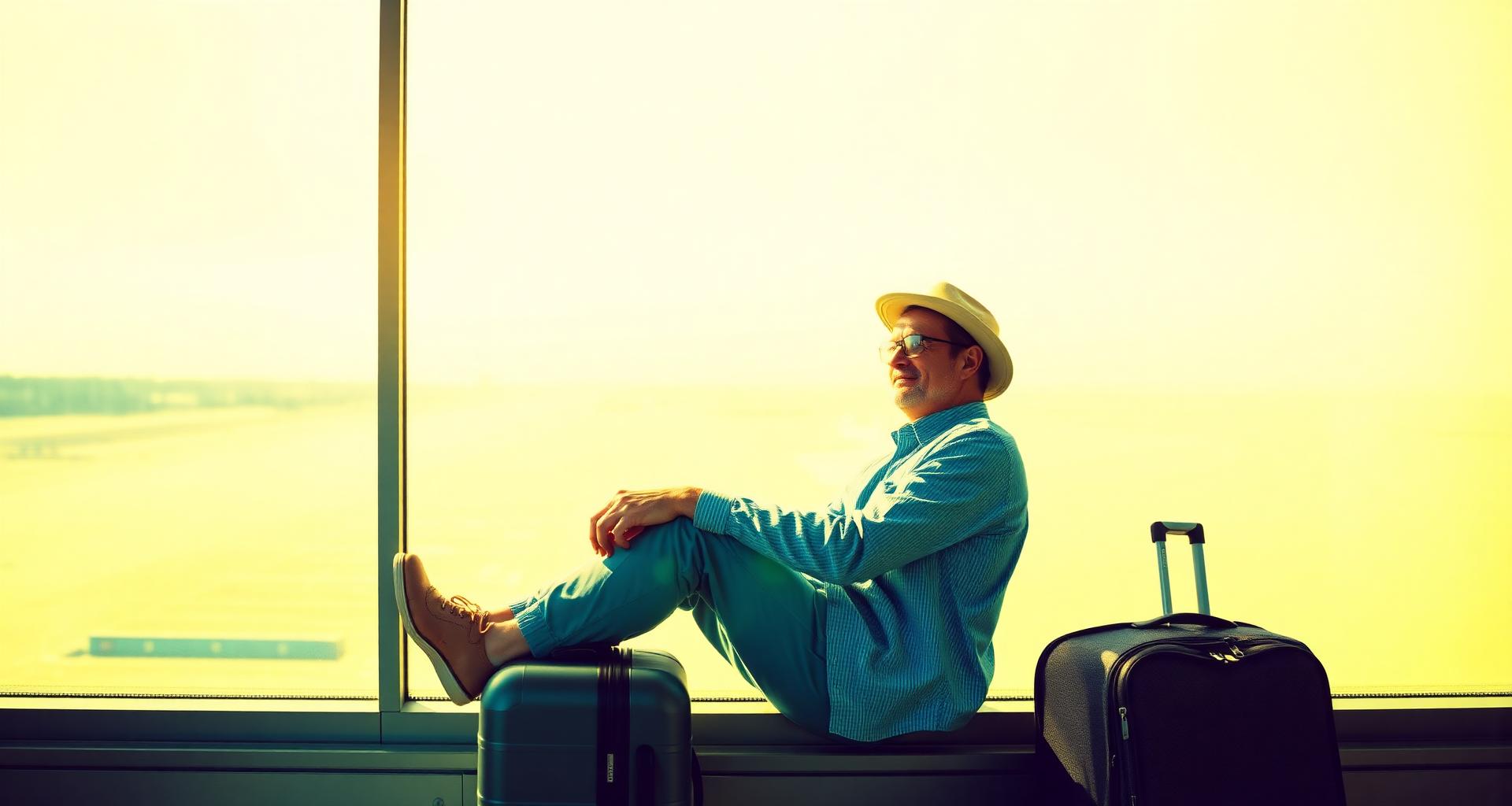 Bright closing travel scene for 