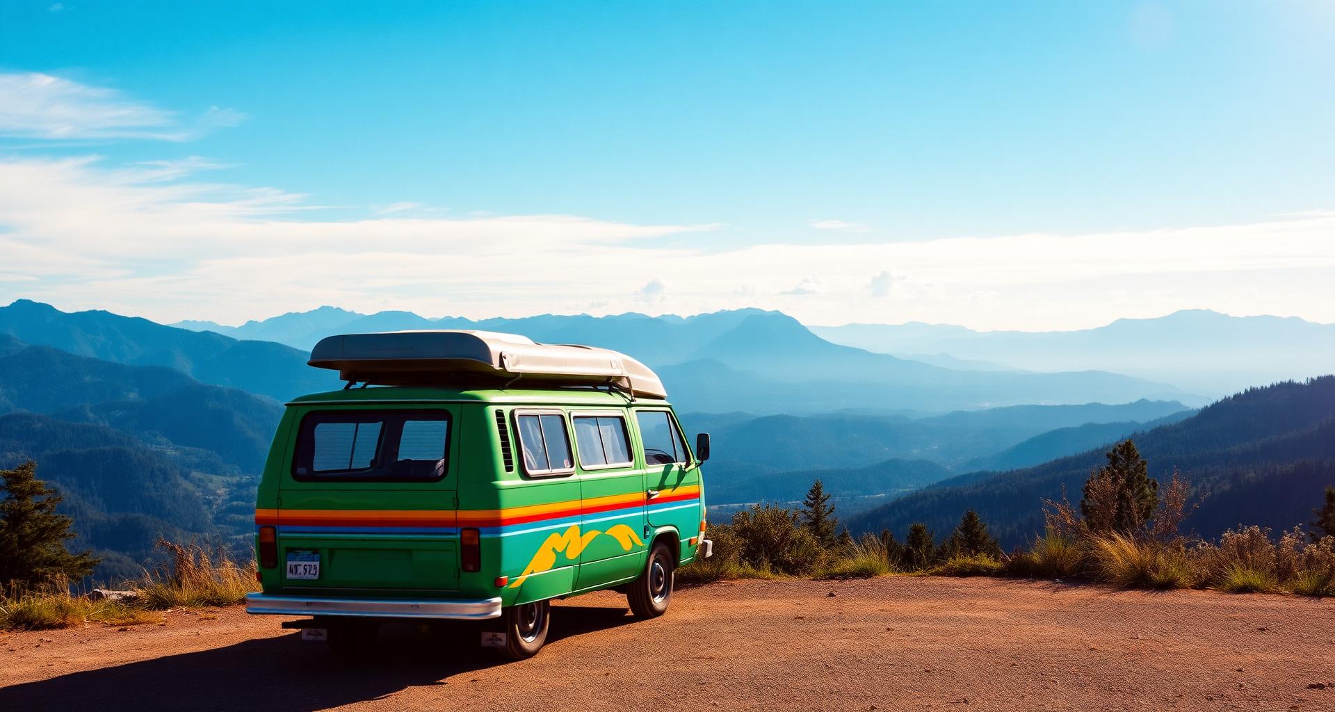 Bright closing travel scene for 