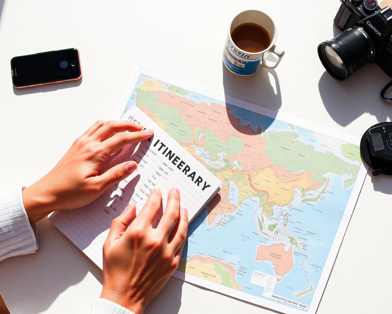 Bright editorial travel photograph illustrating 