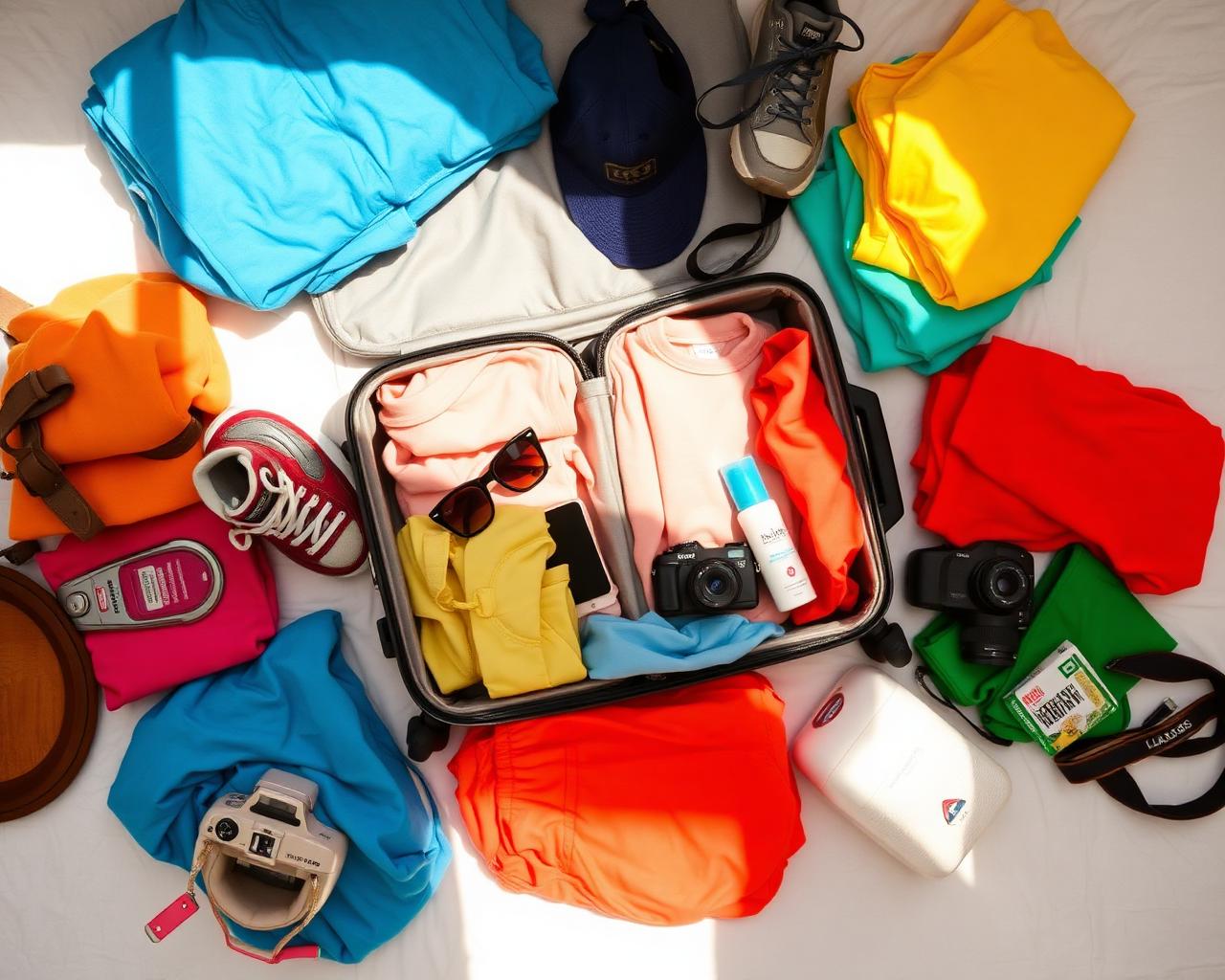 Bright editorial travel photograph illustrating 